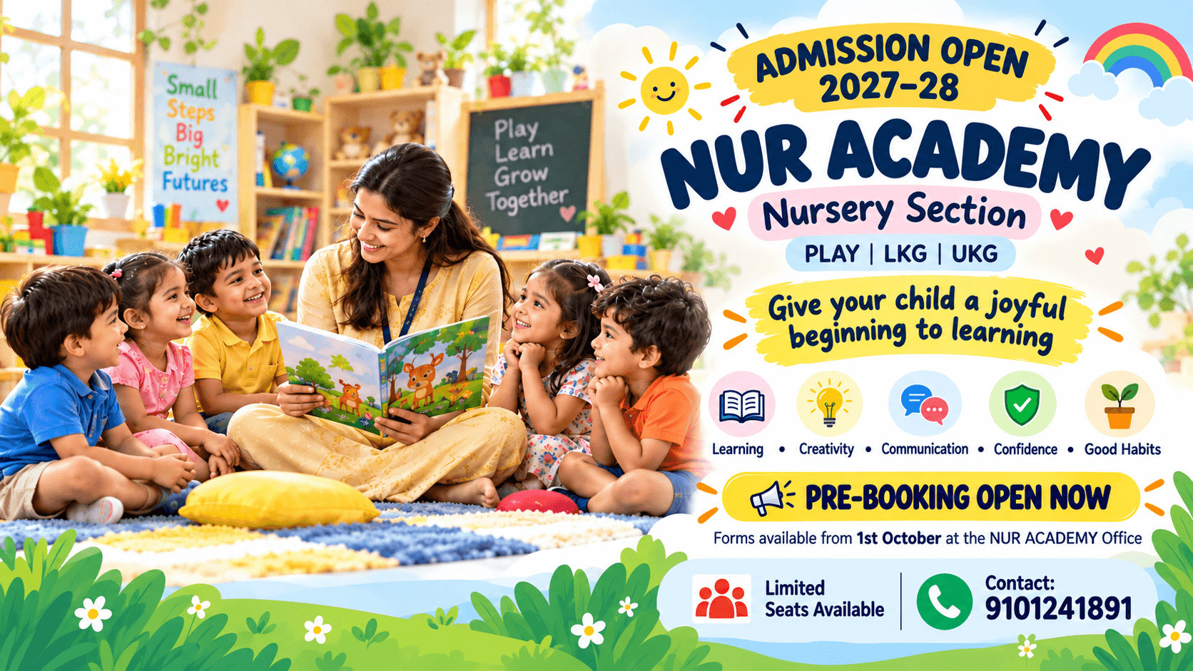 NUR Academy admission open banner 1