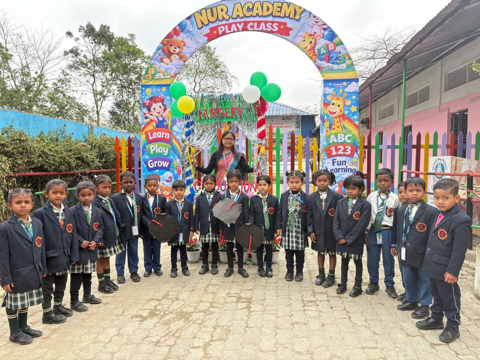 Nursery students at NUR Academy